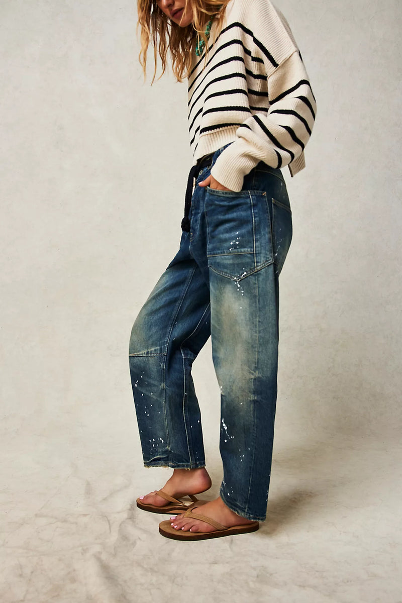 We The Free Moxie Pull-On Barrel Jeans