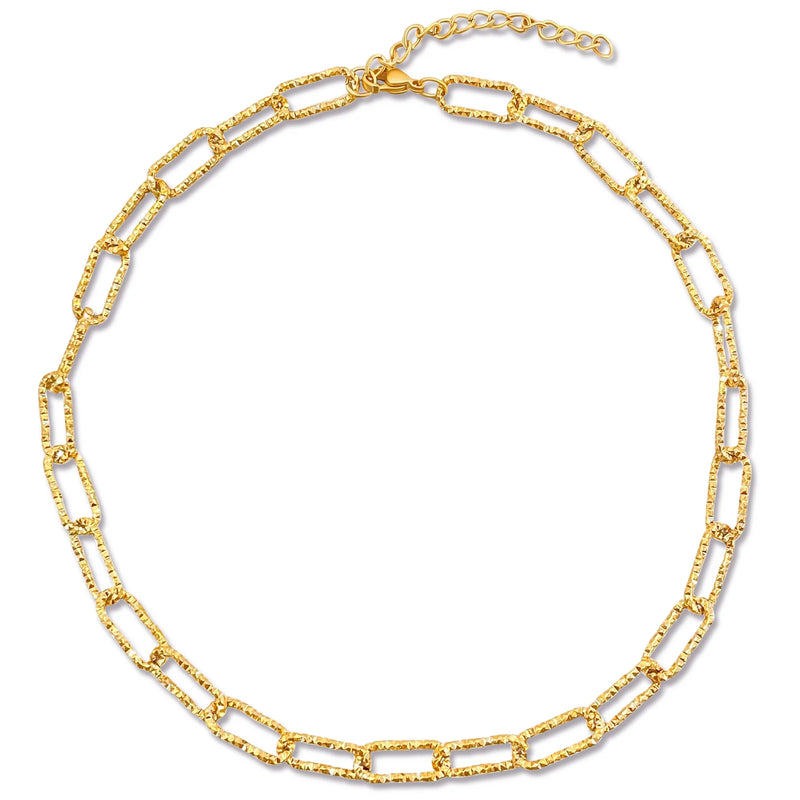Fabiola Paper Clip Chain Necklace