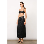 Julieta Leather Maxi Skirt