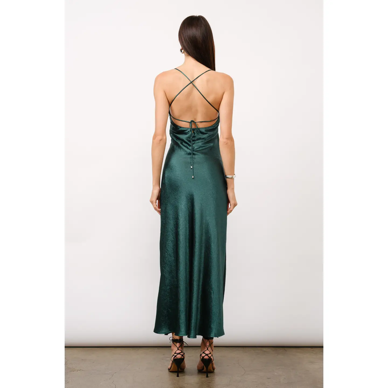 Paula Bais Satin Slip Dress