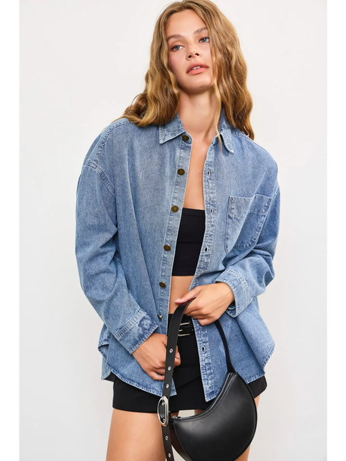 Haily Washed Denim Shirt