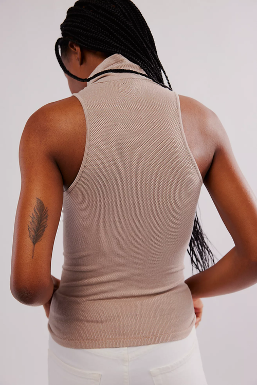 Always Ready Seamless Turtleneck Tank