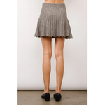 Lilah  Flared Knit Mini Skirt