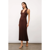 Solange Knit Collared Maxi Dress