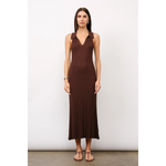 Solange Knit Collared Maxi Dress